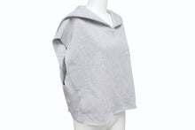 画像をギャラリービューアに読み込む, 極美品 MIUMIU ミュウミュウ セーラーカラートップ ノースリーブ 24SS MJT654 コットン グレー サイズS 中古 4b006516