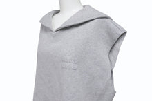 画像をギャラリービューアに読み込む, 極美品 MIUMIU ミュウミュウ セーラーカラートップ ノースリーブ 24SS MJT654 コットン グレー サイズS 中古 4b006516