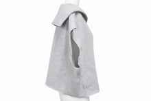 画像をギャラリービューアに読み込む, 極美品 MIUMIU ミュウミュウ セーラーカラートップ ノースリーブ 24SS MJT654 コットン グレー サイズS 中古 4b006516