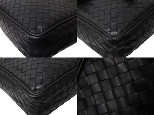 BOTTEGAVENETA ボッテガヴェネタ ショルダーバッグ イントレチャート 113092 V4651 1000 ブラック レザー 美品 中古 65161