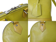 画像をギャラリービューアに読み込む, LouisVuitton ルイヴィトン エピ アルマBB 2WAYショルダーバッグ M40981 イエロー シルバー金具 美品 中古 65169