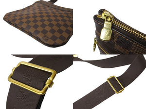 極美品 LOUIS VUITTON ルイ ヴィトン ダミエ ポシェット ボスフォール ショルダーバッグ N51111 キャンバス ブラウン 中古 65183