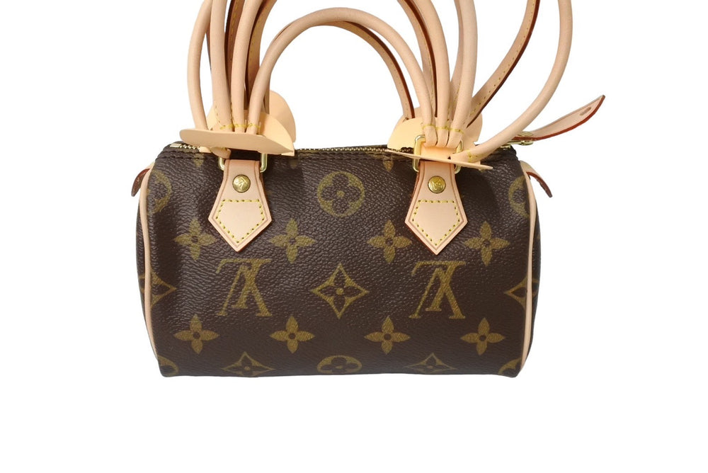 Like new LOUIS VUITTON COMME des GARCONS 2008 Mini Speedy Louis Vuitton at Comme des Garcons Customized Brown M40267 Used 65187