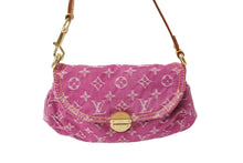 Load image into Gallery viewer, LouisVuitton ルイヴィトン ミニプリーティ ショルダーバッグ M95216 フューシャ モノグラムデニムキャンバス 美品 中古 65190