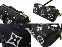 Load image into Gallery viewer, LOUISVUITTON ルイヴィトン ナノ スピーディ バイカラー 2WAYショルダーバッグ M81456 ICタグ ブラック ベージュ 美品 中古 65196