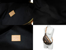 Load image into Gallery viewer, 極美品 LOUIS VUITTON ルイヴィトン バムバッグ ボディバッグ M43644 モノグラム ブラウン PVC レザー 中古 65203