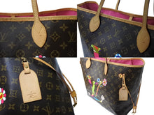 画像をギャラリービューアに読み込む, LOUIS VUITTON ルイヴィトン ネヴァーフルGM LV HAND トートバッグ M95561 村上隆 MOCA限定コレクション 美品 中古 65208