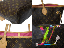 画像をギャラリービューアに読み込む, LOUIS VUITTON ルイヴィトン ネヴァーフルGM LV HAND トートバッグ M95561 村上隆 MOCA限定コレクション 美品 中古 65208