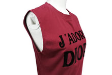 Load image into Gallery viewer, 極美品 Christian Dior クリスチャンディオール ノースリーブ 1H12055300 サイズ40 バーガンディー コットン 中古 65211