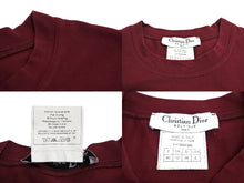 Load image into Gallery viewer, 極美品 Christian Dior クリスチャンディオール ノースリーブ 1H12055300 サイズ40 バーガンディー コットン 中古 65211