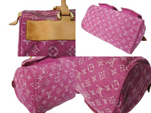 画像をギャラリービューアに読み込む, LOUIS VUITTON ルイ ヴィトン ネオ スピーディ ハンドバッグ M95214 モノグラムデニム ピンク 美品 中古 65212