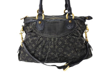 Load image into Gallery viewer, LOUIS VUITTON ルイヴィトン ネオ カビィMM ハンドバッグ 2WAY M95351 モノグラム デニム ヴィンテージ加工 ブラック 良品 中古 65229