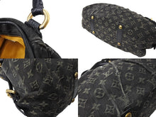 画像をギャラリービューアに読み込む, LOUIS VUITTON ルイヴィトン ネオ カビィMM ハンドバッグ 2WAY M95351 モノグラム デニム ヴィンテージ加工 ブラック 良品 中古 65229