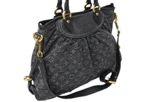 画像をギャラリービューアに読み込む, LOUIS VUITTON ルイ ヴィトン ネオカヴィMM 2WAYハンドバッグ M95351 モノグラムデニム ノワール 美品 中古 65230