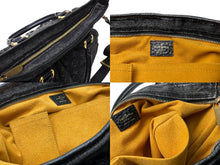 画像をギャラリービューアに読み込む, LOUIS VUITTON ルイ ヴィトン ネオカヴィMM 2WAYハンドバッグ M95351 モノグラムデニム ノワール 美品 中古 65230