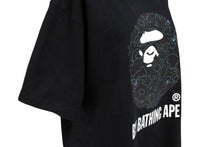 画像をギャラリービューアに読み込む, A BATHING APE KAWS アベイシングエイプ カウズ 半袖Ｔシャツ コラボ ブラック サイズL プリント ベイプ 美品 中古 65233