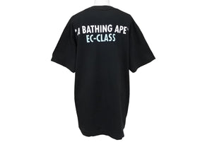 A BATHING APE アベイシングエイプ 半袖Ｔシャツ サイズL コットン ブラック グリーン プリント EC-CLASS 美品 中古 65234