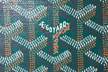 Load image into Gallery viewer, 新品未使用 GOYARD ゴヤール セナ MM クラッチバッグ SENAT2MMLTY09CL09P レザー PVC グリーン シルバー金具 中古 65239