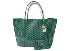 画像をギャラリービューアに読み込む, 新品未使用 GOYARD ゴヤール トートバッグ SAINTLOUIS PM VERT サンルイGM PVCコーティングキャンバス グリーン 65241