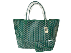 新品未使用 GOYARD ゴヤール トートバッグ SAINTLOUIS PM VERT サンルイGM PVCコーティングキャンバス グリーン 65241