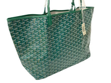 画像をギャラリービューアに読み込む, 新品未使用 GOYARD ゴヤール トートバッグ SAINTLOUIS PM VERT サンルイGM PVCコーティングキャンバス グリーン 65241