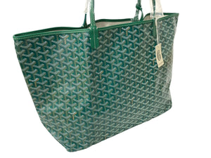 新品未使用 GOYARD ゴヤール トートバッグ SAINTLOUIS PM VERT サンルイGM PVCコーティングキャンバス グリーン 65241