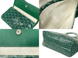 新品未使用 GOYARD ゴヤール トートバッグ SAINTLOUIS PM VERT サンルイGM PVCコーティングキャンバス グリーン 65241