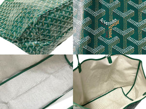 新品未使用 GOYARD ゴヤール トートバッグ SAINTLOUIS PM VERT サンルイGM PVCコーティングキャンバス グリーン 65241