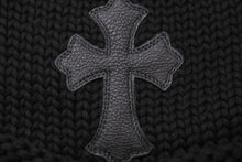 画像をギャラリービューアに読み込む, 新品未使用 ChromeHearts クロムハーツ ニットキャップ セメタリークロスパッチ クロスボタン コットン シルバー925 ONESIZE 65246