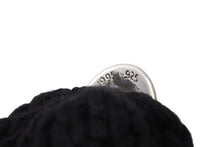 画像をギャラリービューアに読み込む, 新品未使用 ChromeHearts クロムハーツ ニットキャップ セメタリークロスパッチ クロスボタン コットン シルバー925 ONESIZE 65246