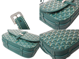 新品未使用 GOYARD ゴヤール ショルダーバッグ ベルヴェデーレPM ゴヤールディンキャンバス デシーズトリヨンレザー グリーン 65247