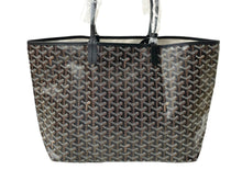 画像をギャラリービューアに読み込む, 新品未使用 GOYARD ゴヤール SAINTLOUIS PM VERT サンルイPM トートバッグ ゴヤールディンキャンバス ブラック カーフスキン 65249