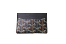 Load image into Gallery viewer, 新品未使用 GOYARD ゴヤール サン シュルピス カードケース STSULPPMLTY01CL01X レザー PVC ブラック 中古 65250