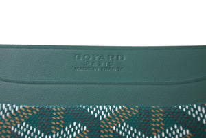 新品未使用 GOYARD ゴヤール サン シュルピス カードケース グリーン PVC レザー STSULPPMLTY09CL09X 中古 65251