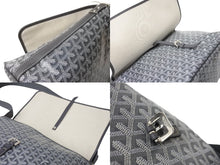 画像をギャラリービューアに読み込む, 新品未使用 GOYARD ゴヤール カペシアン バッグMM メッセンジャーバッグ ショルダーバッグ グレー シルバー金具 65252