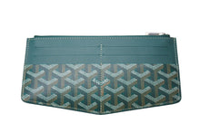 Load image into Gallery viewer, 新品未使用 GOYARD ゴヤール インサートルイーズ カードケース INSLOUMMLTY09CL09P レザー PVC グリーン ヘリンボーン 中古 65254