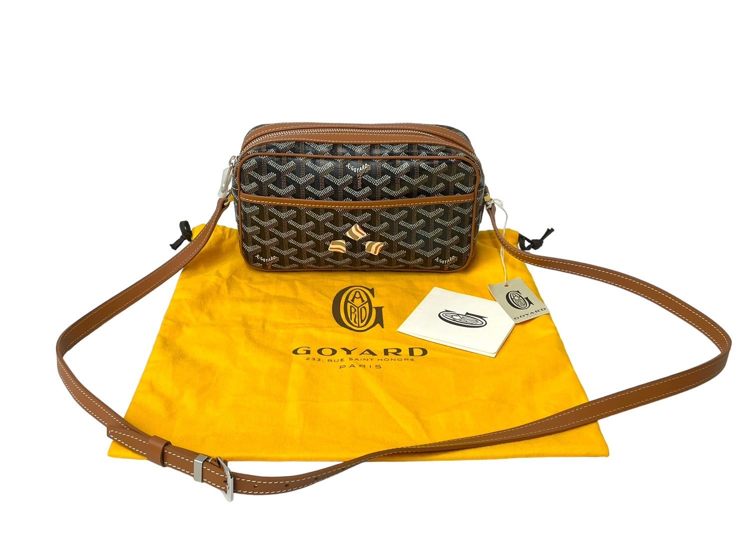 新品未使用 GOYARD ゴヤール カップヴェールPM ショルダーバッグ パリ限定 CAPVE2PMLTY01CL03P ブラック ブラウン PVC  レザー 中古 65255 – Casanova Vintage