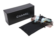 Load image into Gallery viewer, CHANEL シャネル サングラス ココマーク ラインストーン 4017-D サイズ62□17 120 シルバー 美品 中古 65271