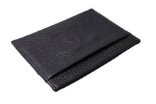 Load image into Gallery viewer, CHANEL シャネル ココマーク カードケース 6番台 フランス製 キャビアスキン ブラック 良品 中古 65279