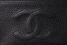 Load image into Gallery viewer, CHANEL シャネル ココマーク カードケース 6番台 フランス製 キャビアスキン ブラック 良品 中古 65279