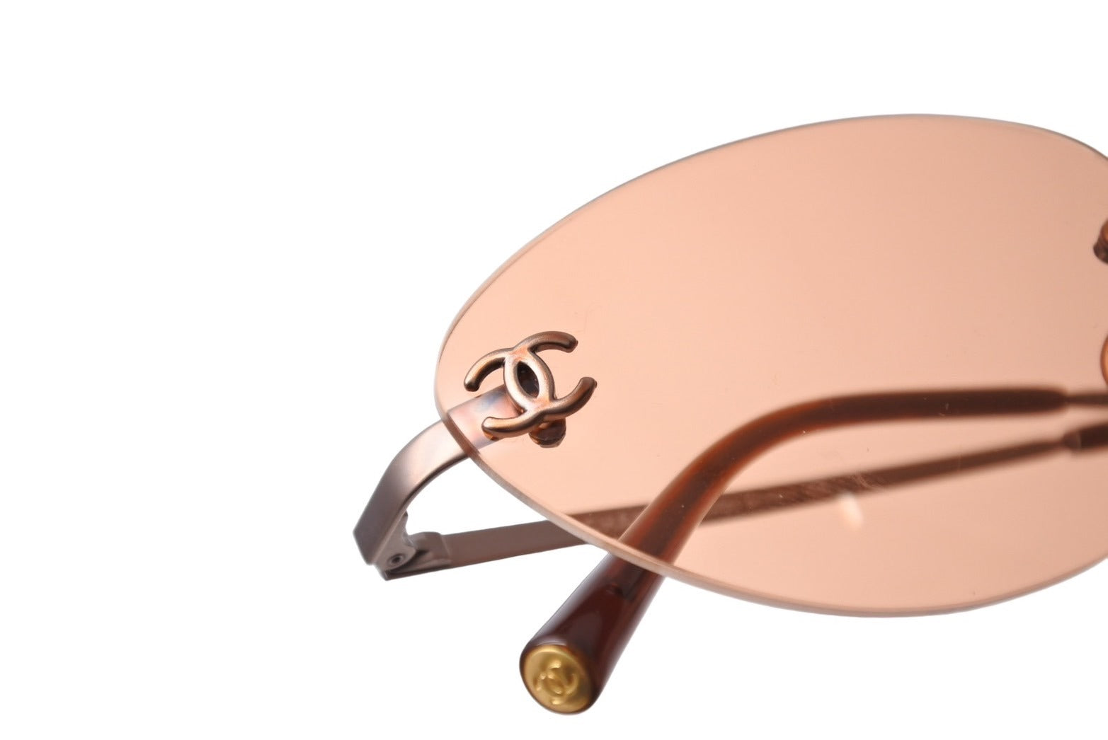 シャネル サングラス リムレス 4003 ブラウン メタル ココマーク シャネル サングラス リムレス 4003 ブラウン メタル ココマーク