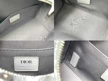 画像をギャラリービューアに読み込む, 極美品 Christian Dior クリスチャンディオール トイレタリーケース セカンドバッグ CDダイヤモンド 2ADCA418CDP シルバー金具 グレー 中古 65283