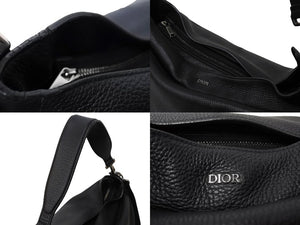 Dior Homme ディオールオム サドル メッセンジャー 2wayショルダーバッグ 29-BO-1220 グレインドカーフスキン 美品 中古 65285