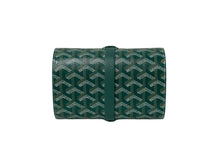 Load image into Gallery viewer, 新品未使用 GOYARD ゴヤール トラベルウォッチケース ダブル MONETUMMLTY09CL09P レザー PVC グリーン シルバー金具 中古 65295