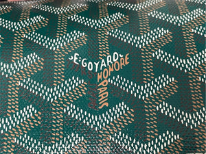 新品未使用 GOYARD ゴヤール トラベルウォッチケース ダブル MONETUMMLTY09CL09P レザー PVC グリーン シルバー金具 中古 65295