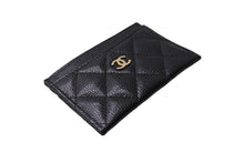 Load image into Gallery viewer, 未使用品 CHANEL シャネル クラシック カードケース ココマーク キャビアスキン グレインドカーフスキン AP0213 ブラック ゴールド 中古 65302