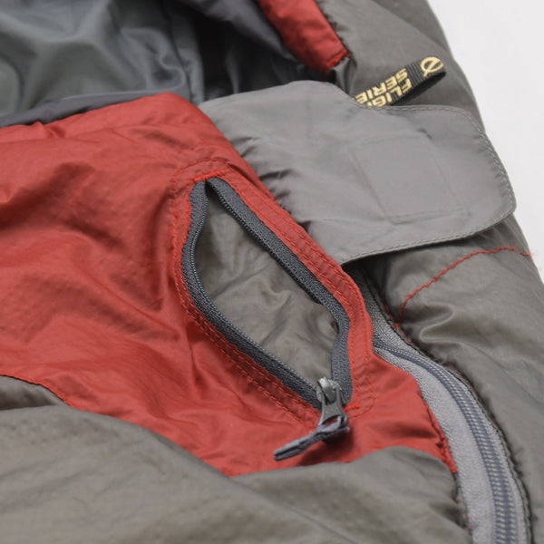 THE NORTH FACE ザノースフェイス クロムハーツカスタム リメイク クロスパッチ セメタリークロスパッチ 寝袋 寝具 レッド グレー 美品 中古 4a006532