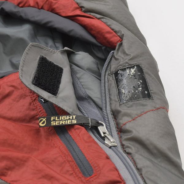 THE NORTH FACE ザノースフェイス クロムハーツカスタム リメイク クロスパッチ セメタリークロスパッチ 寝袋 寝具 レッド グレー 美品 中古 4a006532