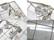 画像をギャラリービューアに読み込む, CHANEL シャネル ココマークアイコン アクリルケース ビーズ チェーンショルダーバッグ チャーム クリア シルバー金具 美品 中古 65333
