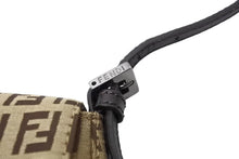 画像をギャラリービューアに読み込む, FENDI フェンディ マンマバケット ハンドバッグ ズッキーノ柄 キャンバス レザー ブラウン シルバー金具 美品 中古 65334